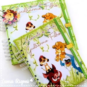 Combo Livro do Bebê + Caderneta de Vacina Rei Leão