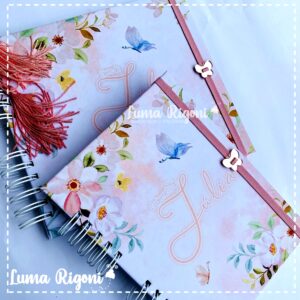 Combo Livro do Bebê + Caderneta de Vacina Floral