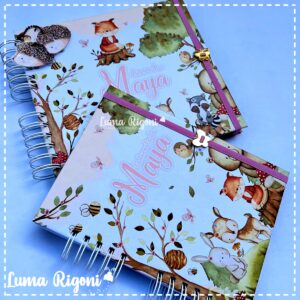 Combo Livro do Bebê + Caderneta de Vacina Bosque