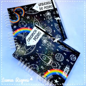 Combo Livro do Bebê + Caderneta de Vacina Galáxia