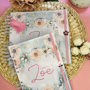 Combo Livro do Bebê + Caderneta de Vacina Floral