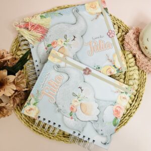 Combo Livro do Bebê + Caderneta de Vacina Elefantinha