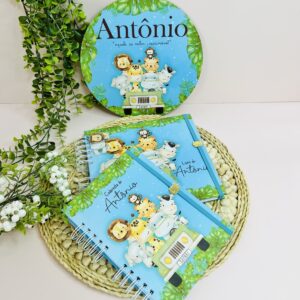 Combo Livro do Bebê + Caderneta de Vacina Safari