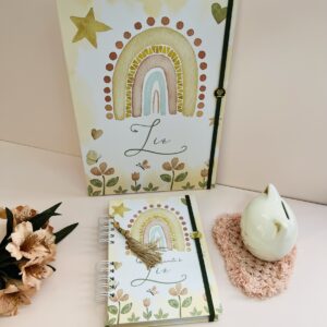 Combo Caderneta de Vacina + Porta Documentos Arco Íris