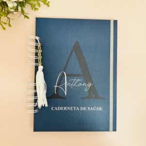 Caderneta de Vacina Azul Marinho