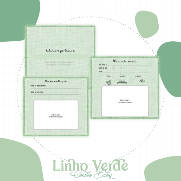 Livro do Bebê Linho Verde - Imagem 2