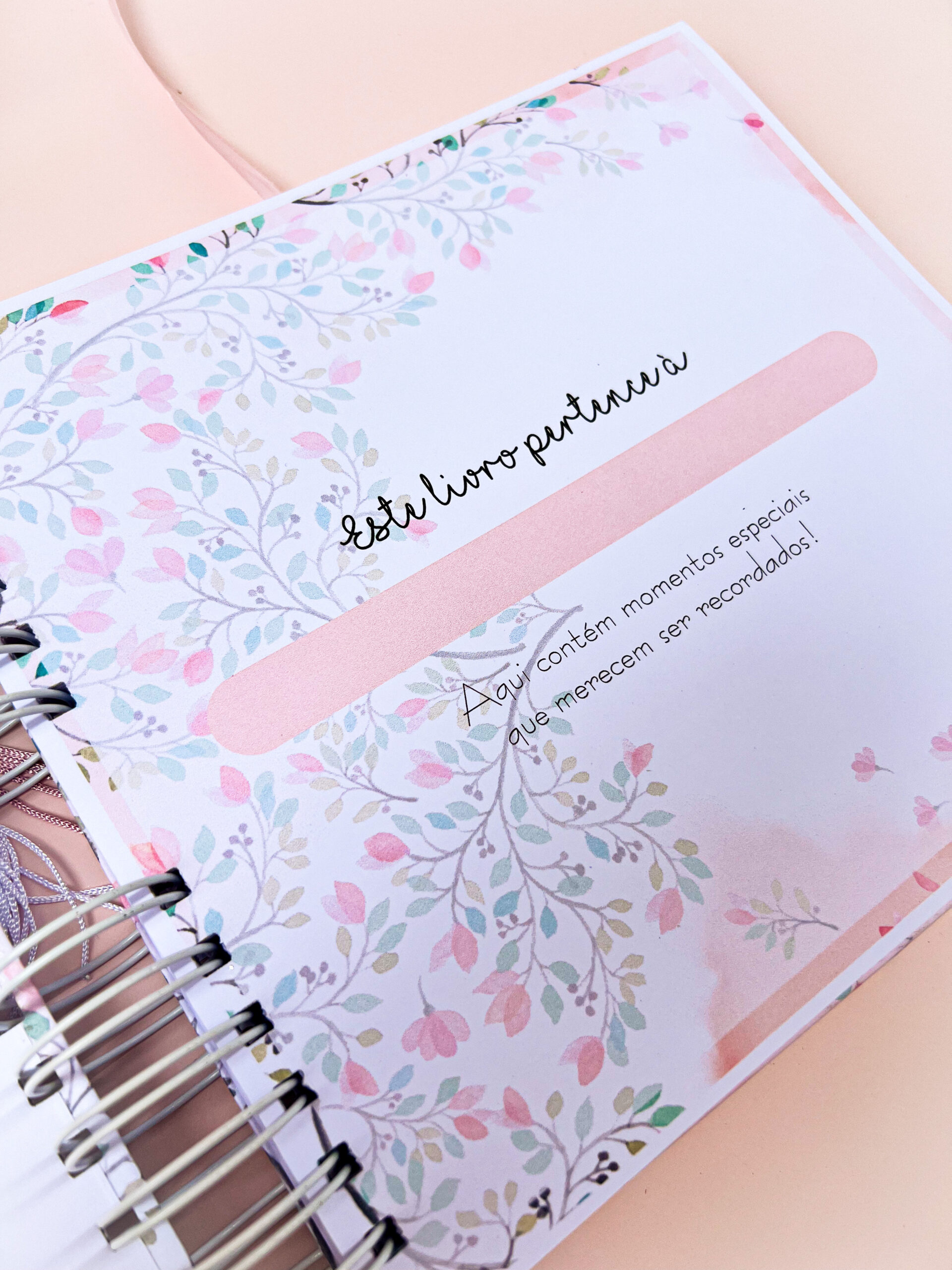 Livro do Bebê Floral Lilás - Imagem 2