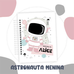 Caderneta de Vacina Astronauta Menina