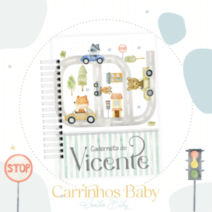 Caderneta de Vacina Carrinhos Baby