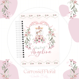 Caderneta de Vacina Carrosel Floral
