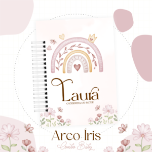 Caderneta de Vacina Arco Íris Boho 2