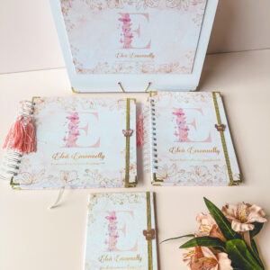 Combo Caixa + Livro do Bebê + Caderneta Borboleta