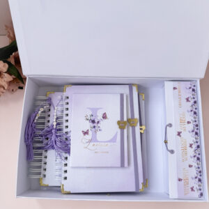 Combo Maternidade Afetiva Memórias - Letra com Borboleta Lilás