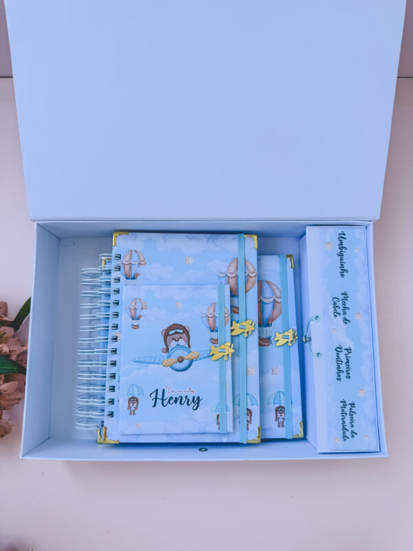 Combo Maternidade Afetiva Memórias - Urso Aviador Henry