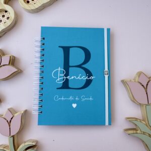 Caderneta de Vacina - Azul com Coração