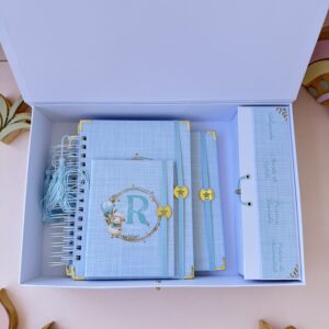 Combo Maternidade Afetiva – Monograma Ovelhinha Azul