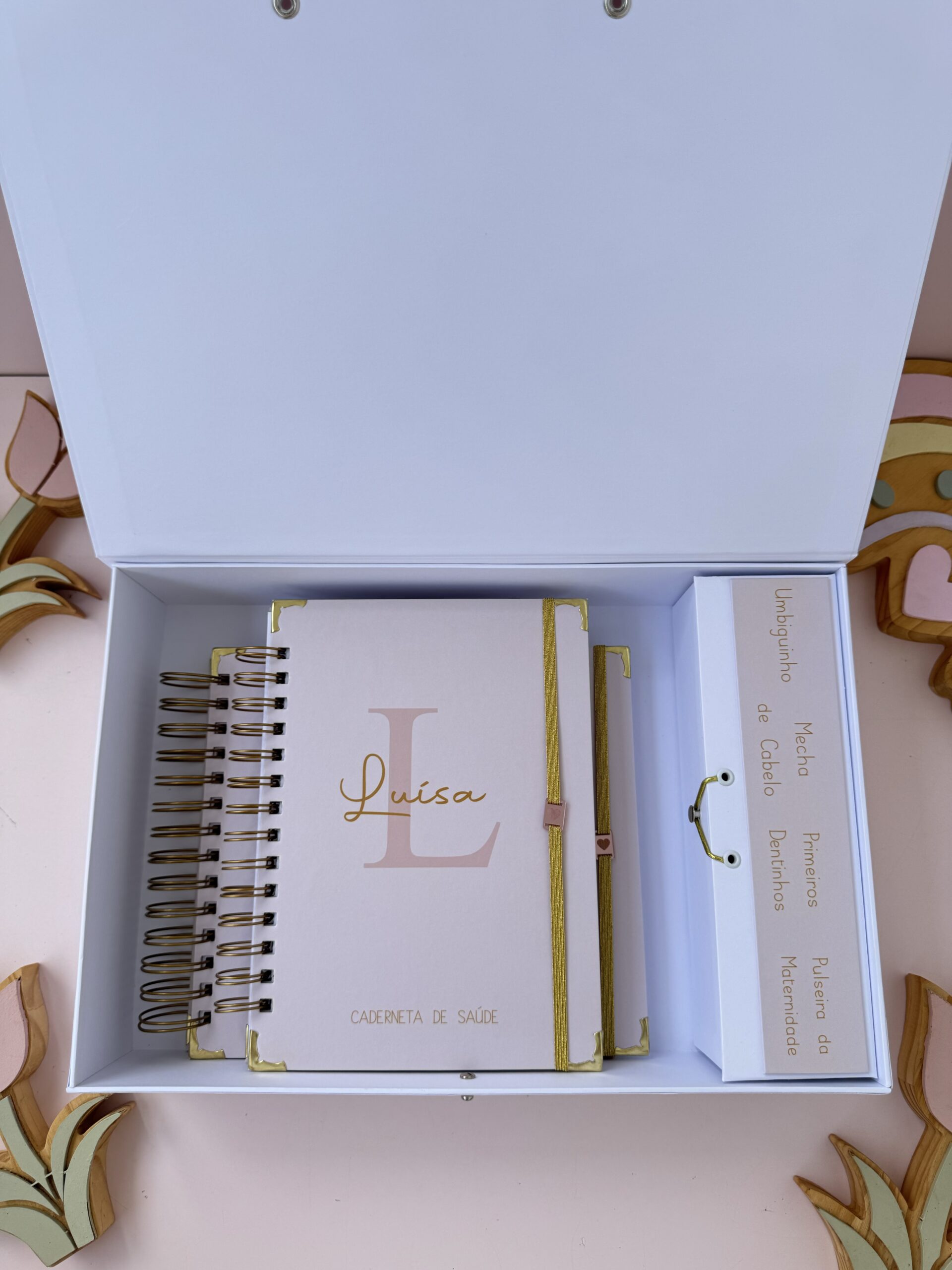 Combo Maternidade Afetiva - Rose com Dourado