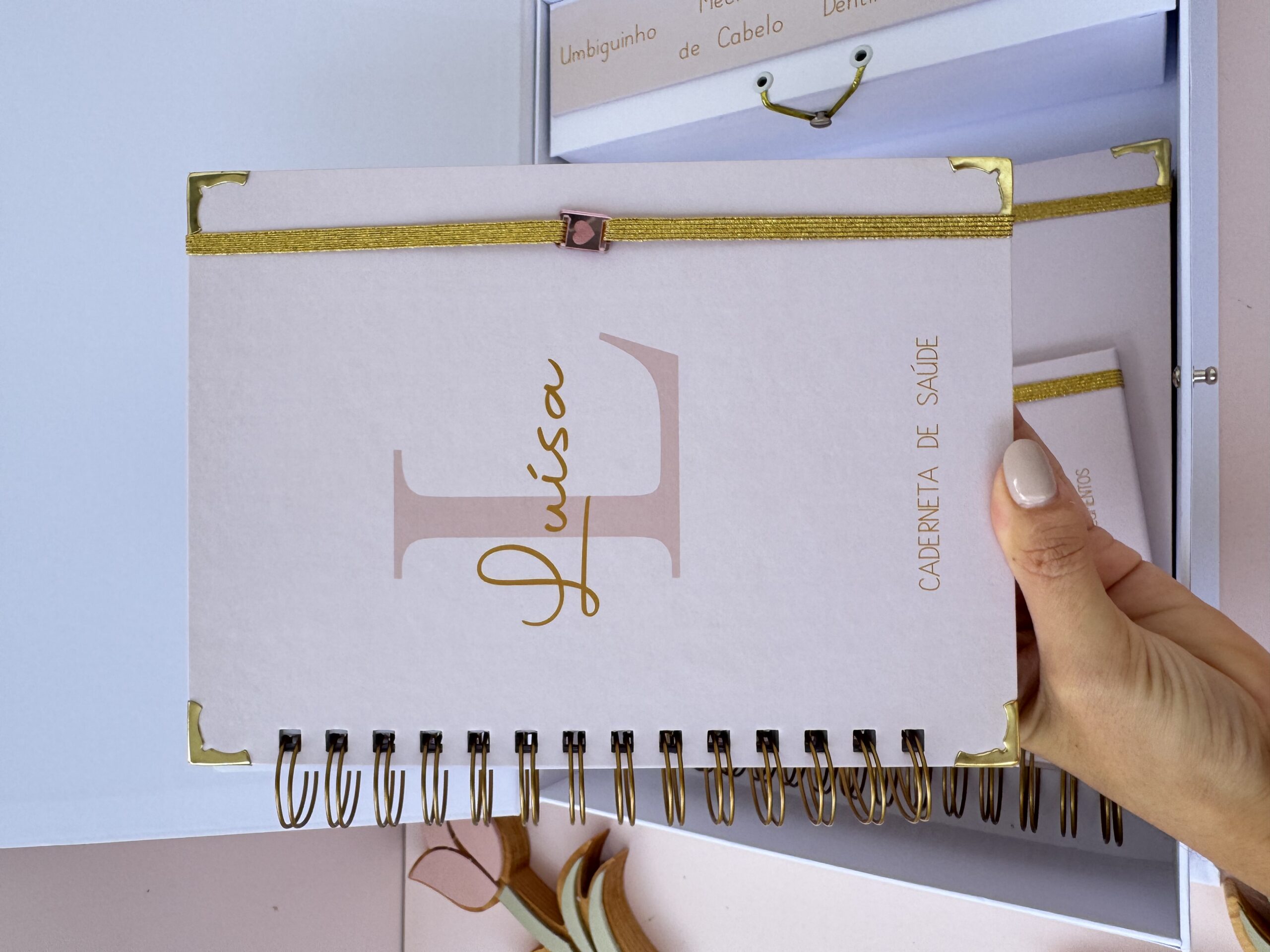 Combo Maternidade Afetiva - Rose com Dourado - Imagem 2