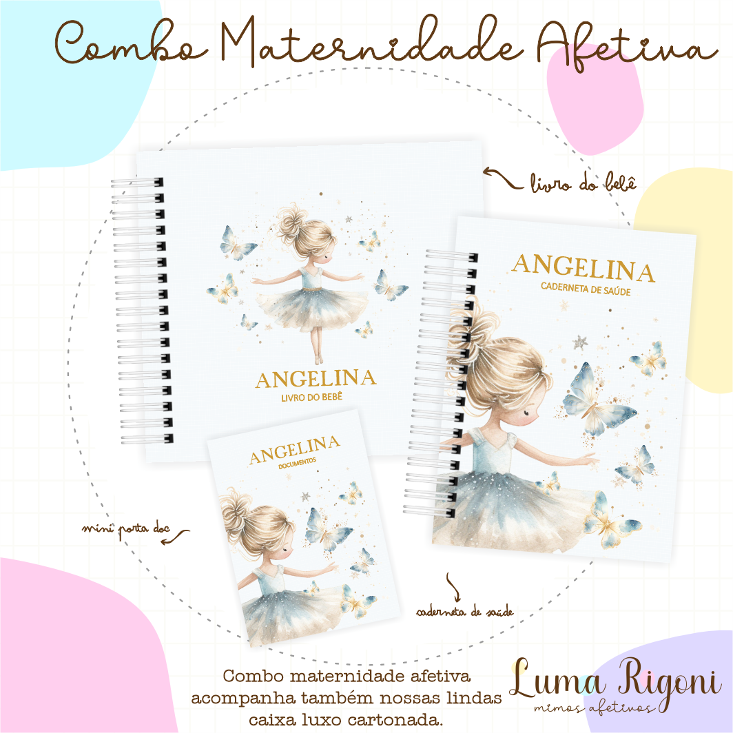 Combo Maternidade Afetiva - Bailarina Azul