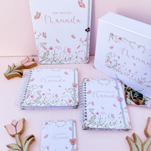 Combo Maternidade Afetiva + Porta Doc G  - Floral Laura