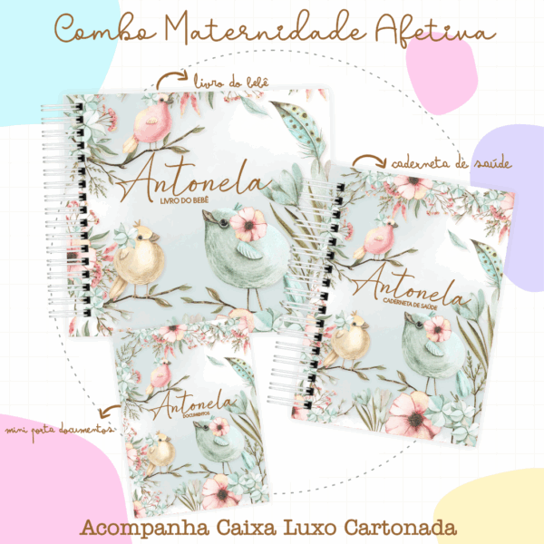 Combo Maternidade Afetiva - Passarinhos