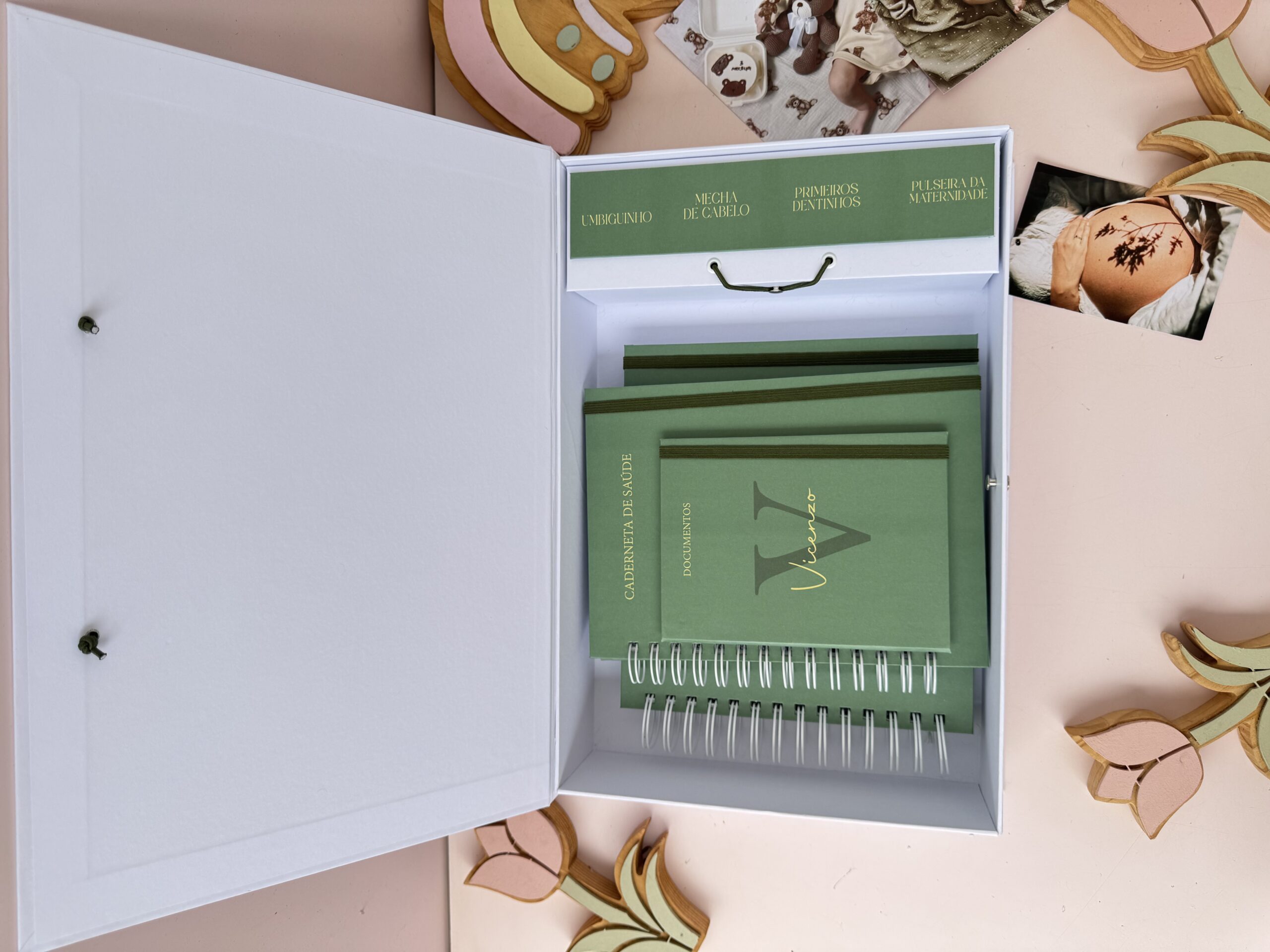 Combo Maternidade Afetiva - Verde Escuro