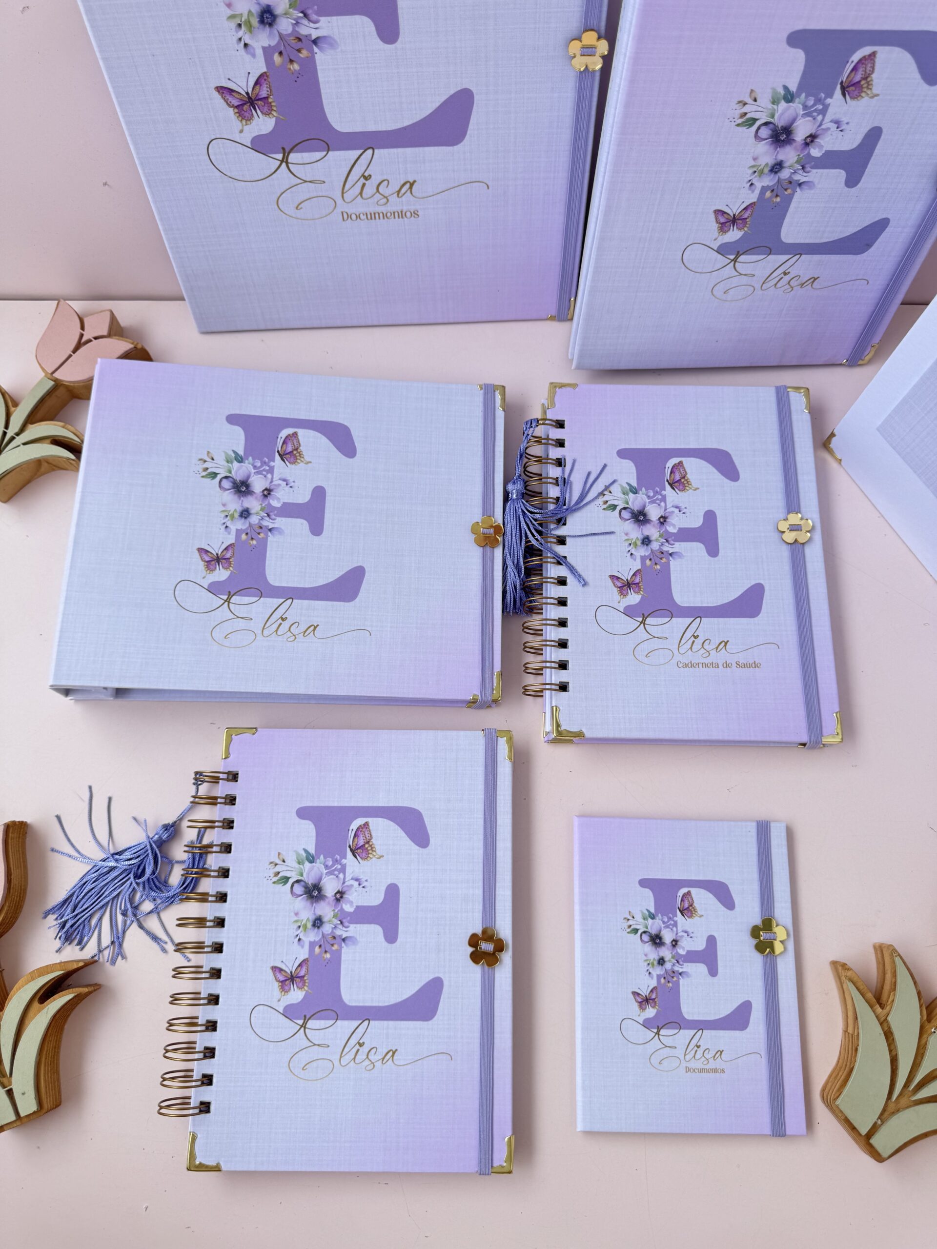 Combo Luxo dos Sonhos- Linho Lilás com Borboleta - Imagem 6