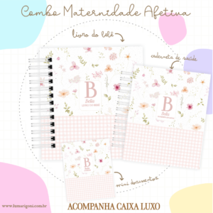 Combo Maternidade Afetiva + Porta Doc -  Floral Amado 02