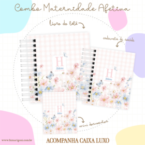 Combo Maternidade Afetiva + Porta Doc -  Floral Amado 03