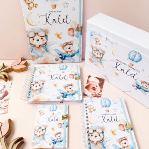 Combo Maternidade Afetiva + Porta Doc - Ursinho Aviador Augusto