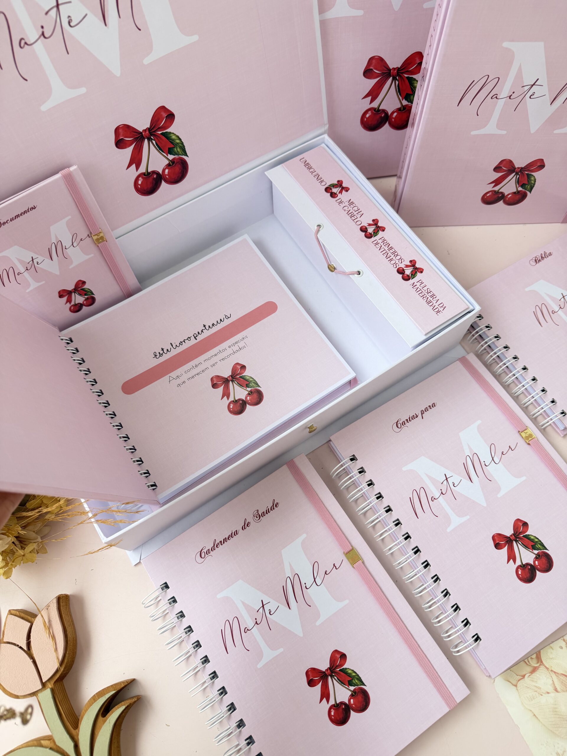 Combo Completo Luxo dos Sonhos - Rosa com Cerejinha - Imagem 5